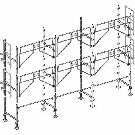 Échafaudage Altrad Façadier 60 M² 1 Échafaudage Altrad Façadier 60 M²