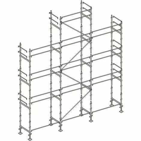 Échafaudage Altrad Façadier 88 M² 1 Échafaudage Altrad Façadier 88 M²