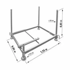 ALTRAD - Cadre Gerbable Démontable Galvanisé- Rack De Rangement - Réf: N07GMH