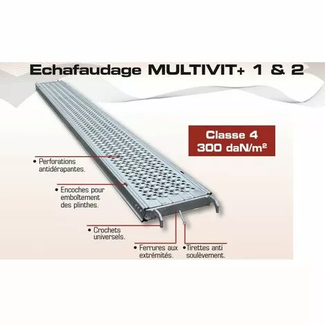 ALTRAD - Plancher Acier épervier 0,30 X 1,50m - NF - Gamme échafaudage Multidirectionnel - MULTIVIT+ 1&2- Réf: N4884 2 ALTRAD - Plancher Acier épervier 0,30 X 1,50m - NF - Gamme échafaudage Multidirectionnel - MULTIVIT+ 1&2- Réf: N4884 – Image 2