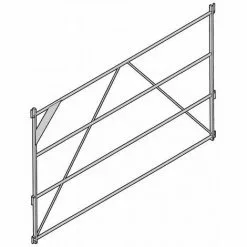 ALTRAD - Garde-corps Sécurité 4 Lisses 3m - Gamme échafaudage Multidirectionnel - MULTIVIT+ 1&2- Réf: N1894