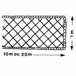 Altrad - Filet Périphérique 1m X 10 M Avec Ralingue Ø 8 Mm - P6227