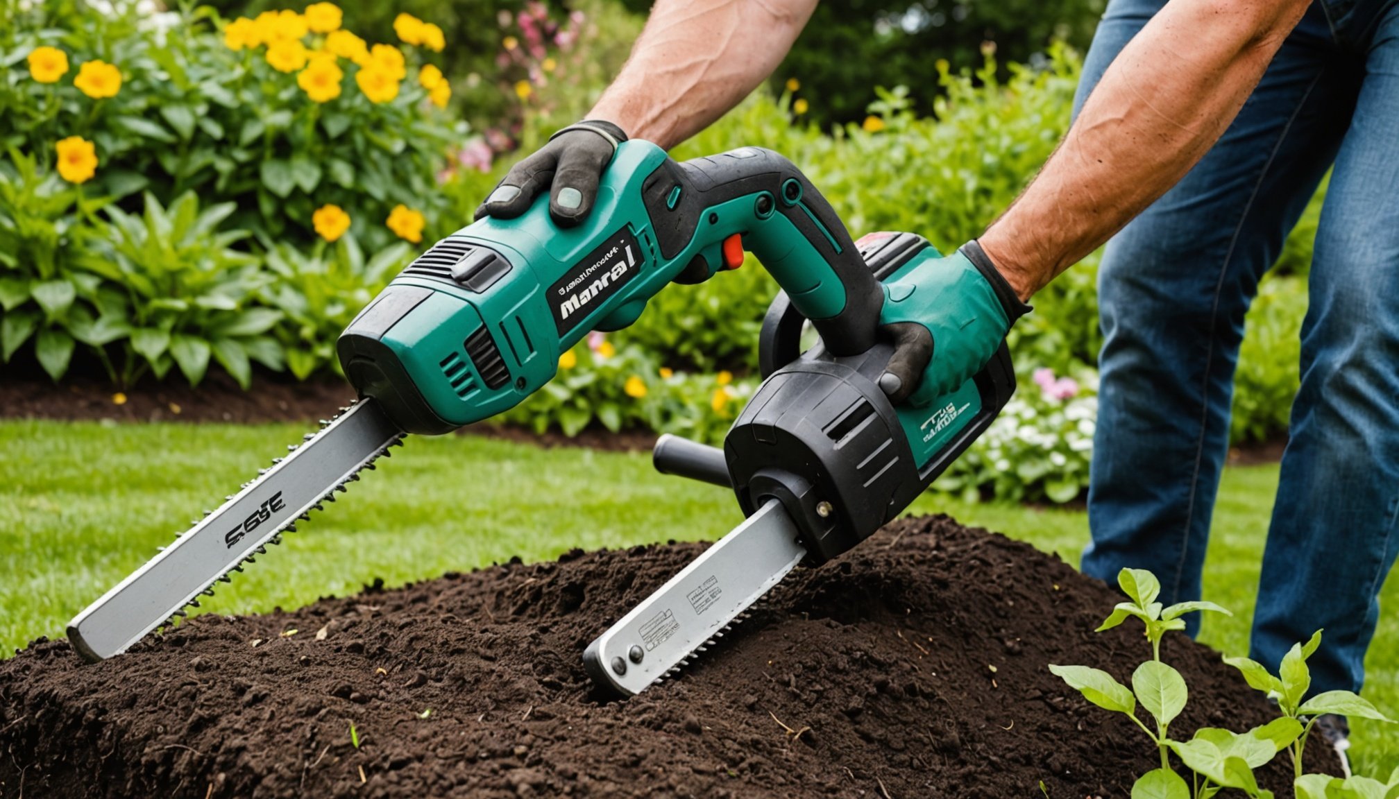 Altrad Magasin -Altrad Magasin comparison manual gardening tools vs electric tools